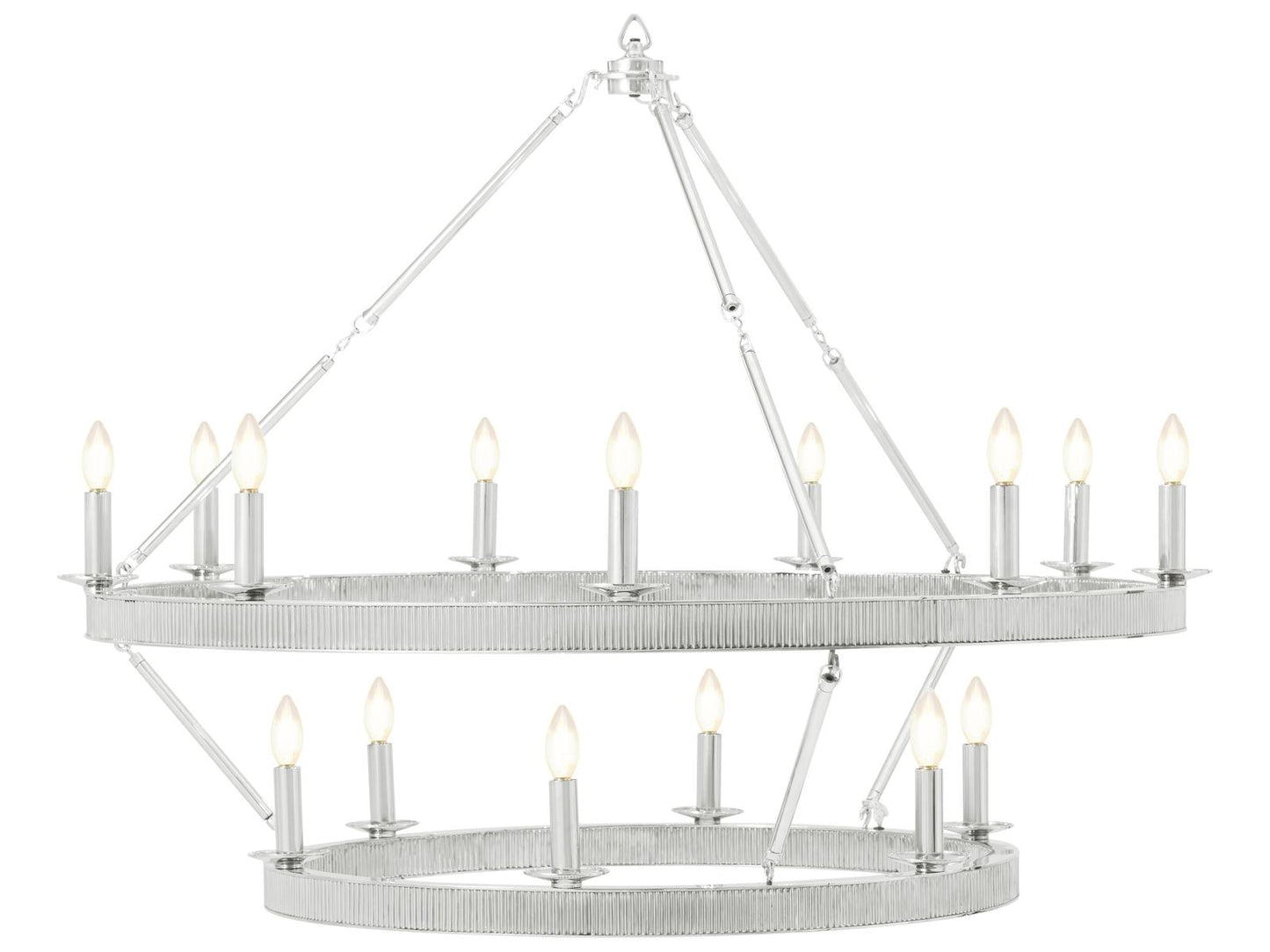 Theodore Alexander Ta Illuminations Chrome Round Chandelier