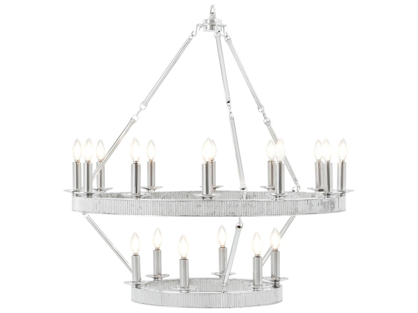 Theodore Alexander Ta Illuminations Chrome Round Chandelier
