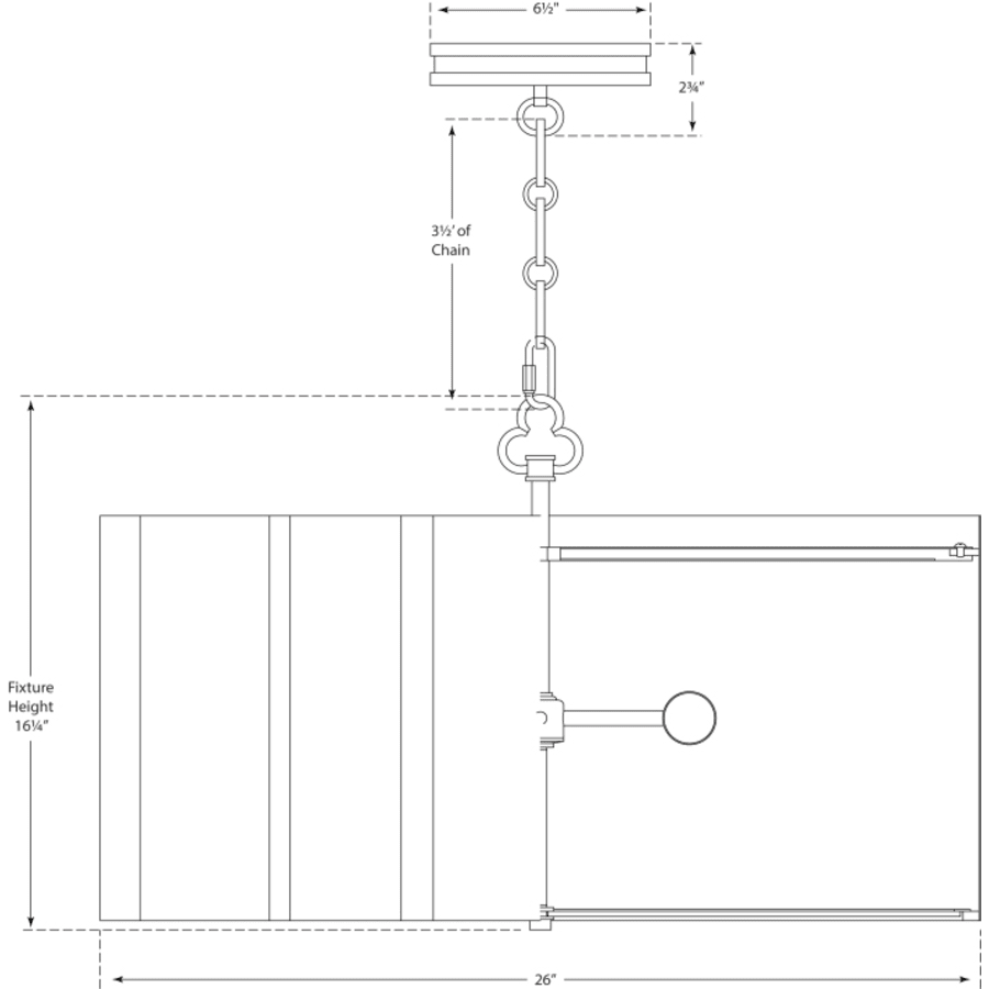Visual Comfort Markos 26" Drum Style Chandelier by Alexa Hampton
