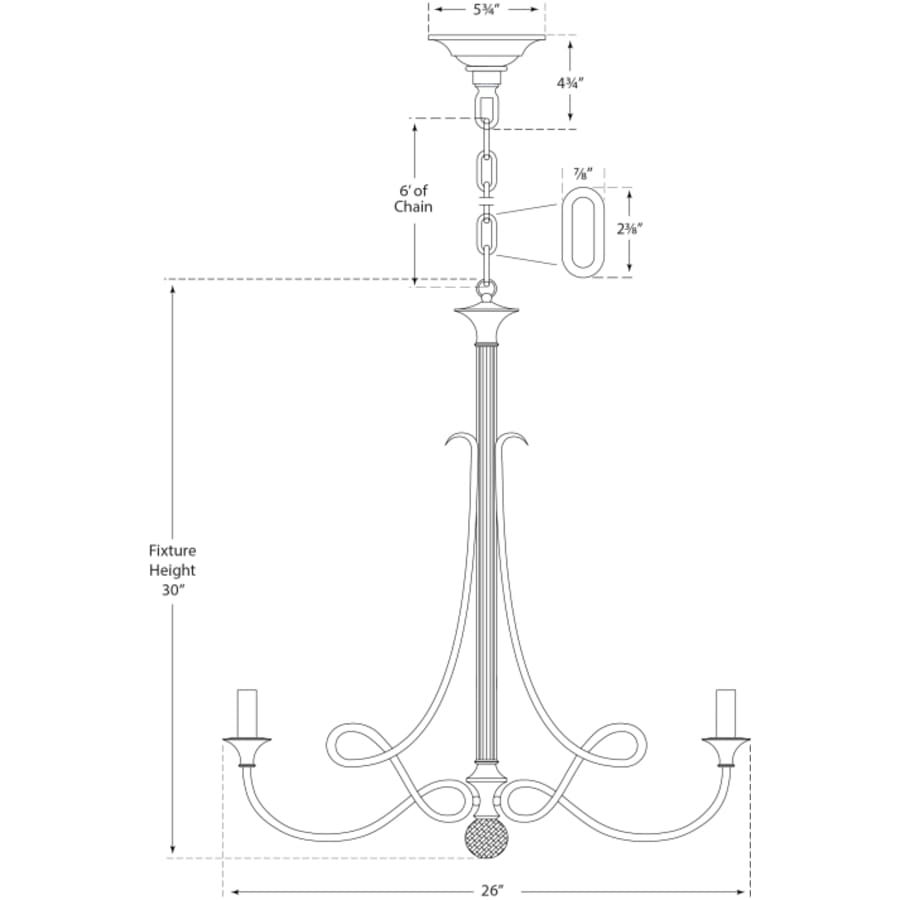 Visual Comfort Twist 26" Small Chandelier by Eric Cohler