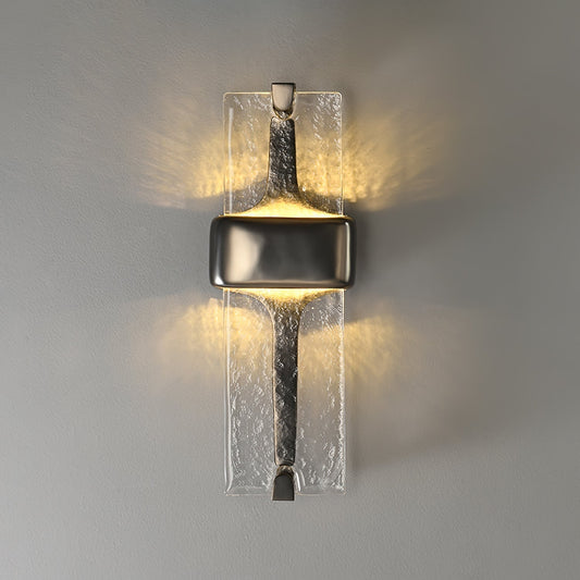 Torch Wall Lamp ∅ 5.9″ x H 19.7″ / Dia 15cm x H 50cm / Black & Warm Light / Single Wall lamp