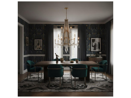 Varaluz Barcelona 3-Tier 12-Light Crystal Chandelier Brass