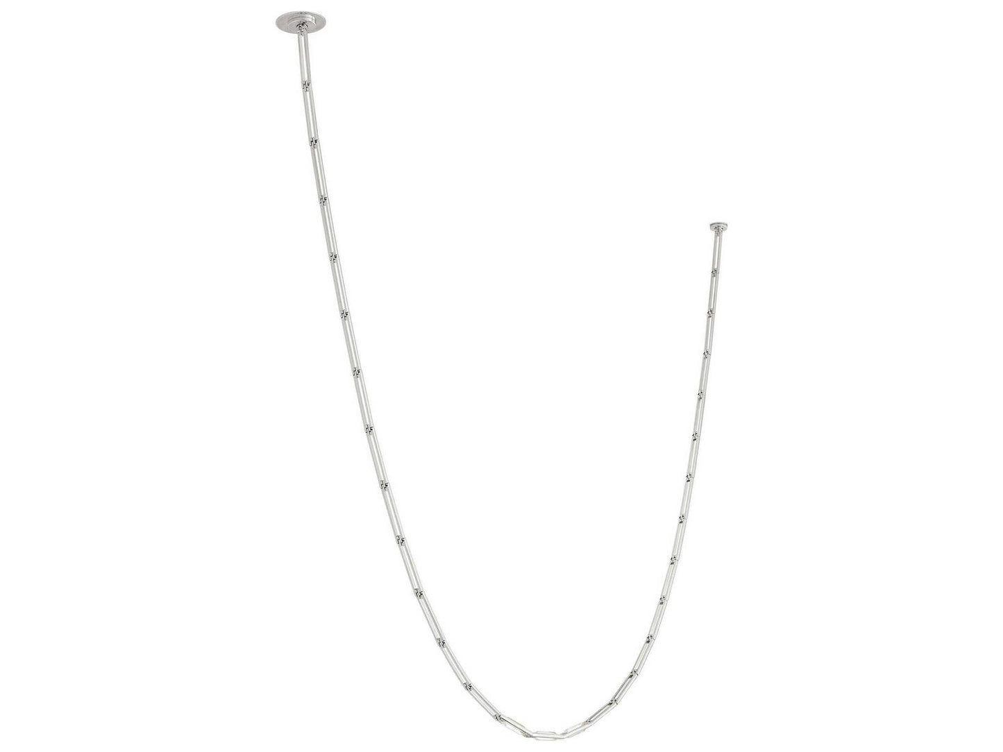 Visual Comfort Modern Catena 3-Light Polished Nickel Linear Chandelier