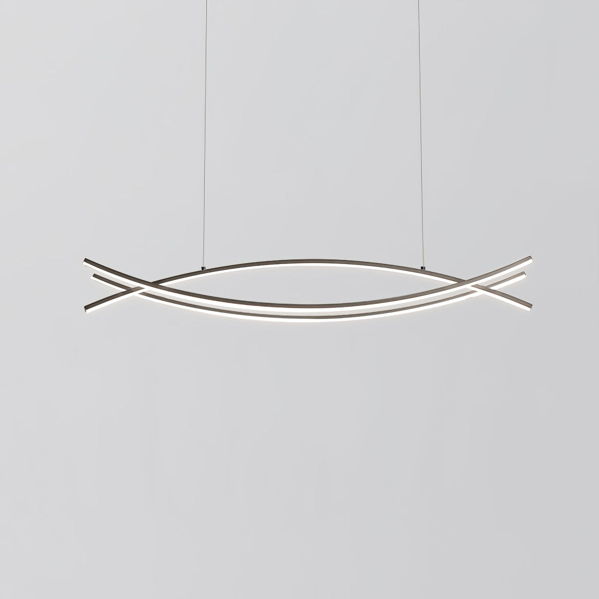 Wishbone LED Chandelier L 47.2″ x H 59″ / L 120cm x H 150cm / Black / Three-Color Changing Light Pendant light