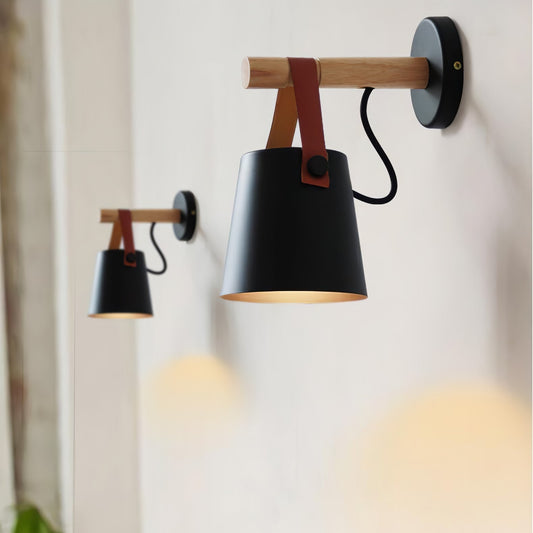 Wooden Conical Wall Light Wall lamp