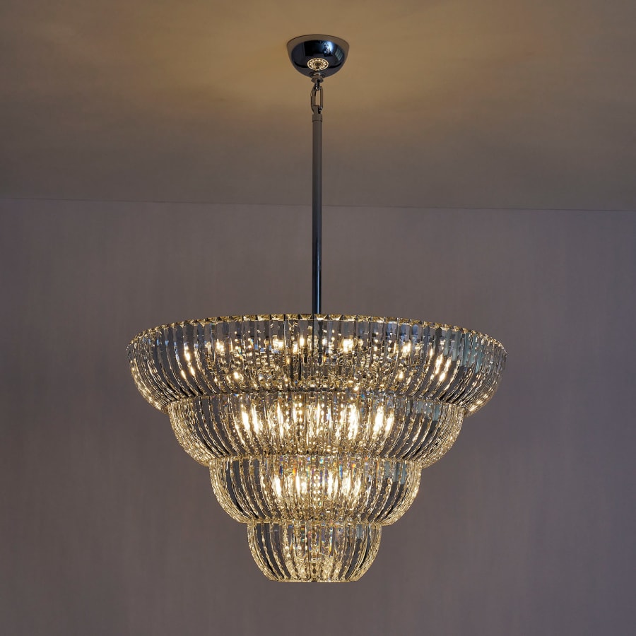 Allegri Fontana 30 Light 38" Wide Crystal Pendant