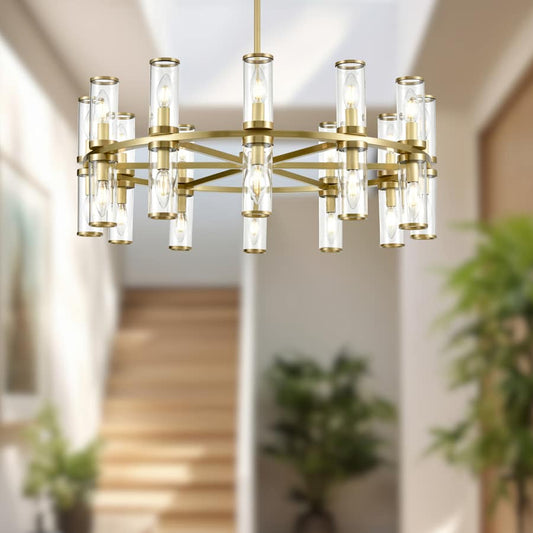 Alora Lighting Revolve 24 Light 32" Wide Taper Candle Chandelier