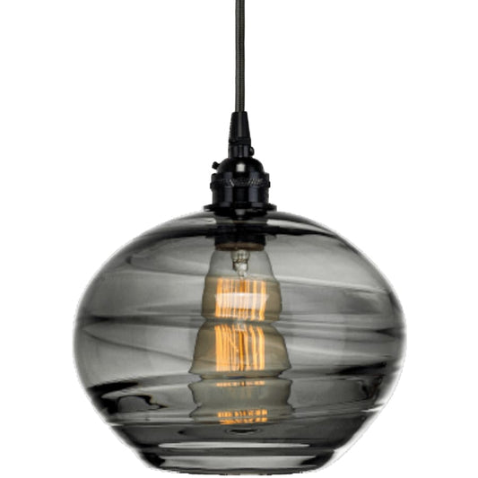 Hammerton Studio Coppa 40" Wide Artisan Crafted Optic Glass 5 Light Linear Pendant