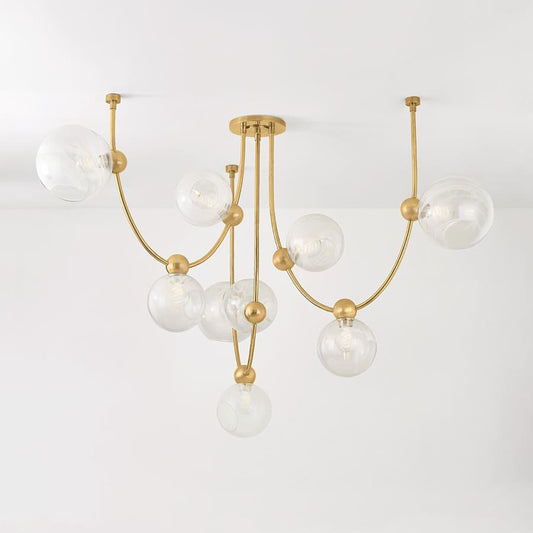 Corbett Lighting Astraia 9 Light 67" Wide Multi Light Pendant