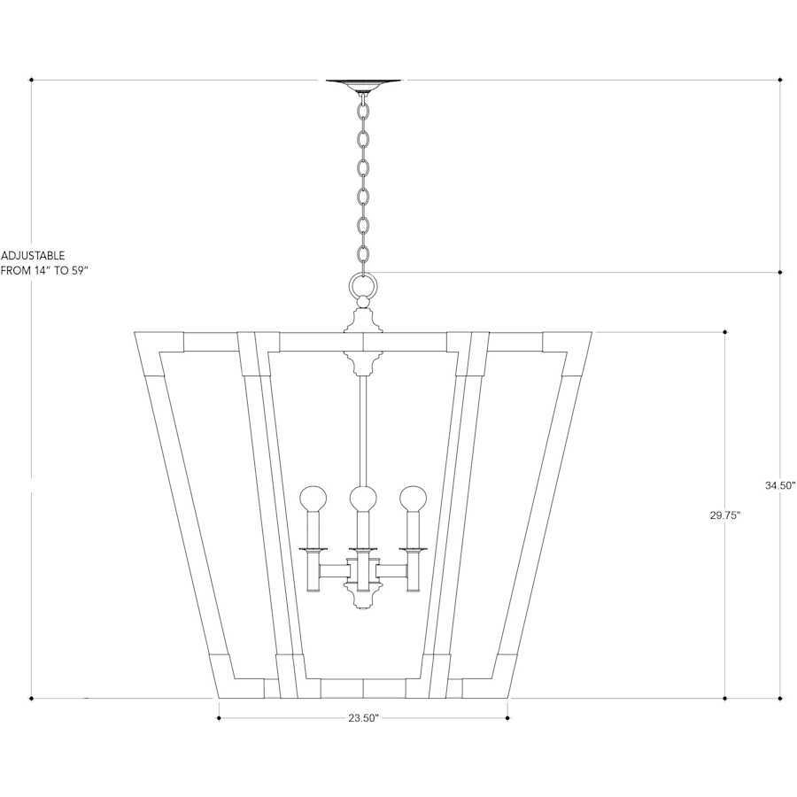Currey and Company Bastian 6 Light 37" Wide Cage Chandelier