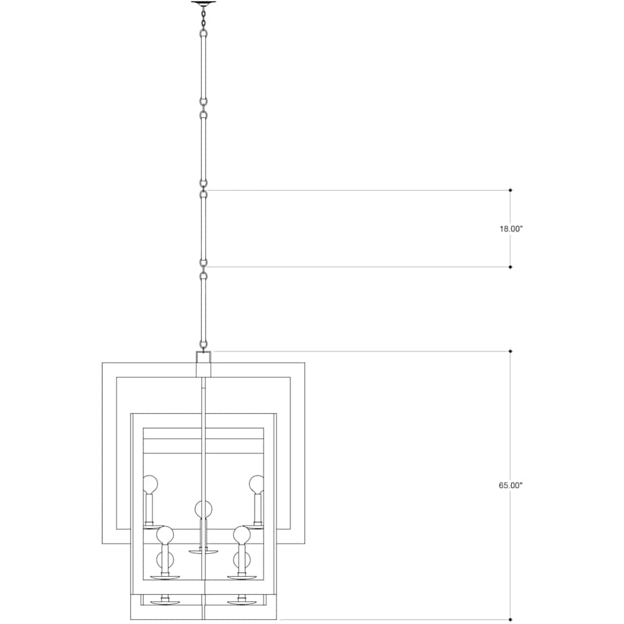 Currey and Company Middleton 8 Light 45" Wide Wrought Iron Chandelier