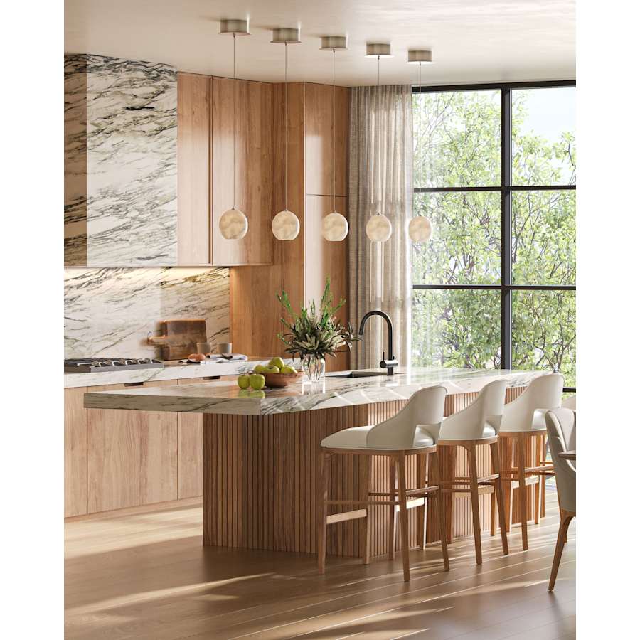 Currey and Company Lazio 7 Light 59" Wide Linear Pendant
