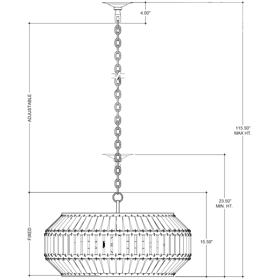 Currey and Company Centurion 6 Light 29" Wide Ring Chandelier