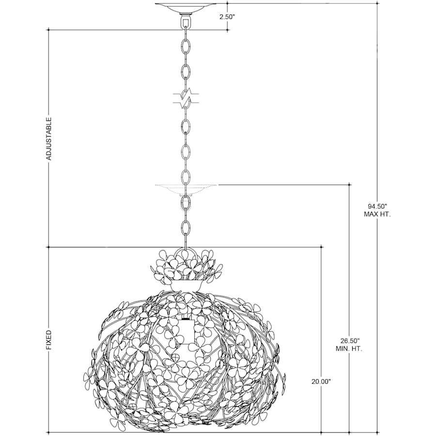 Currey and Company 23" Wide Chandelier