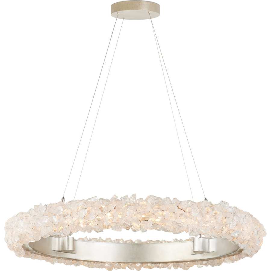 Currey and Company Iconoclast 32" Wide LED Crystal Ring Chandelier