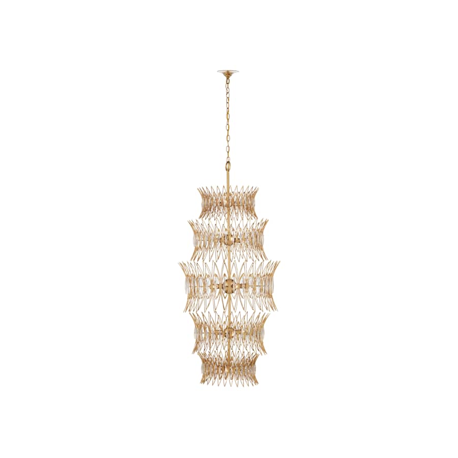Currey and Company Marquise 18 Light 24" Wide Wrought Iron Chandelier