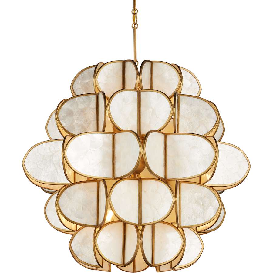 Currey and Company Galatea 9 Light 30" Wide Abstract Chandelier