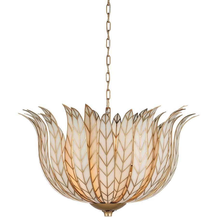 Currey and Company Lamina 3 Light 29" Wide Abstract Chandelier