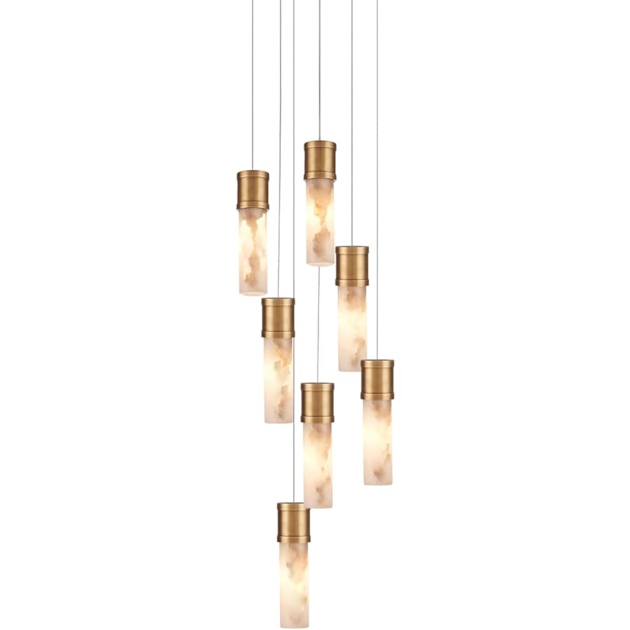 Currey and Company Cannula 7 Light 13" Wide Multi Light Pendant