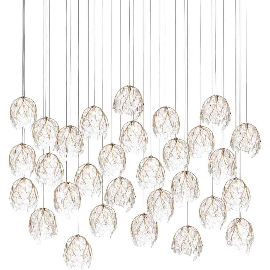 Currey and Company Banyan 30 Light 54" Wide Abstract Linear Pendant