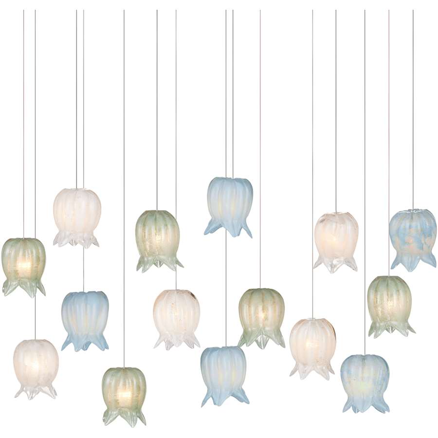 Currey and Company Polpo 15 Light 48" Wide Linear Pendant