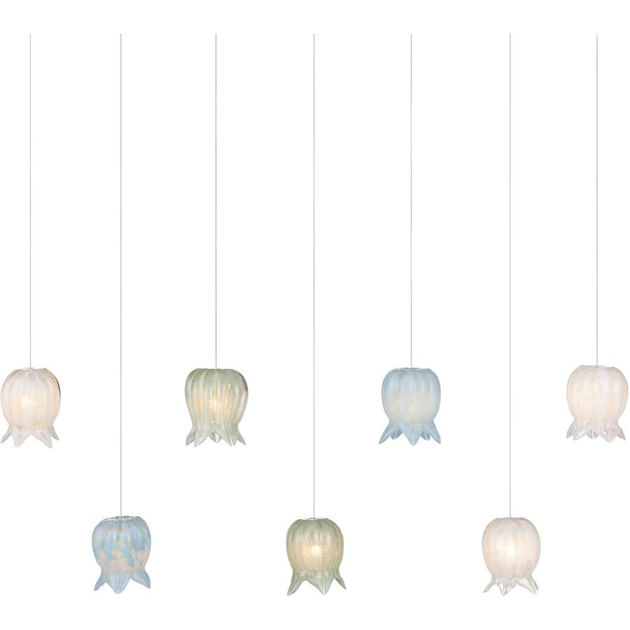 Currey and Company Polpo 7 Light 57" Wide Linear Pendant