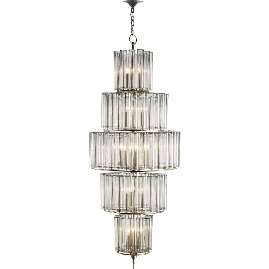 Currey and Company Bevilacqua 27" Wide 18 Light 5 Tier Chandelier
