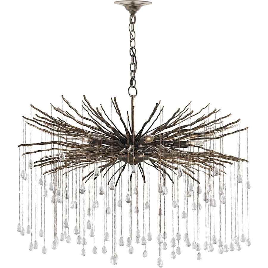 Currey and Company Fen 38" Wide 6 Light 1 Tier Chandelier