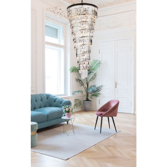 Elegant Lighting Sydney 35 Light 30" Wide Crystal Waterfall Chandelier