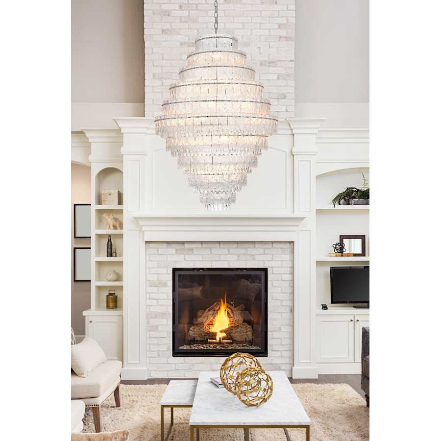 Elegant Lighting Emilia 33 Light 42" Wide Crystal Chandelier