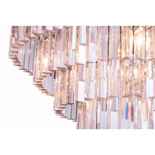 Elegant Lighting Sydney 17 Light 32" Wide Flush Mount Waterfall Ceiling Fixture