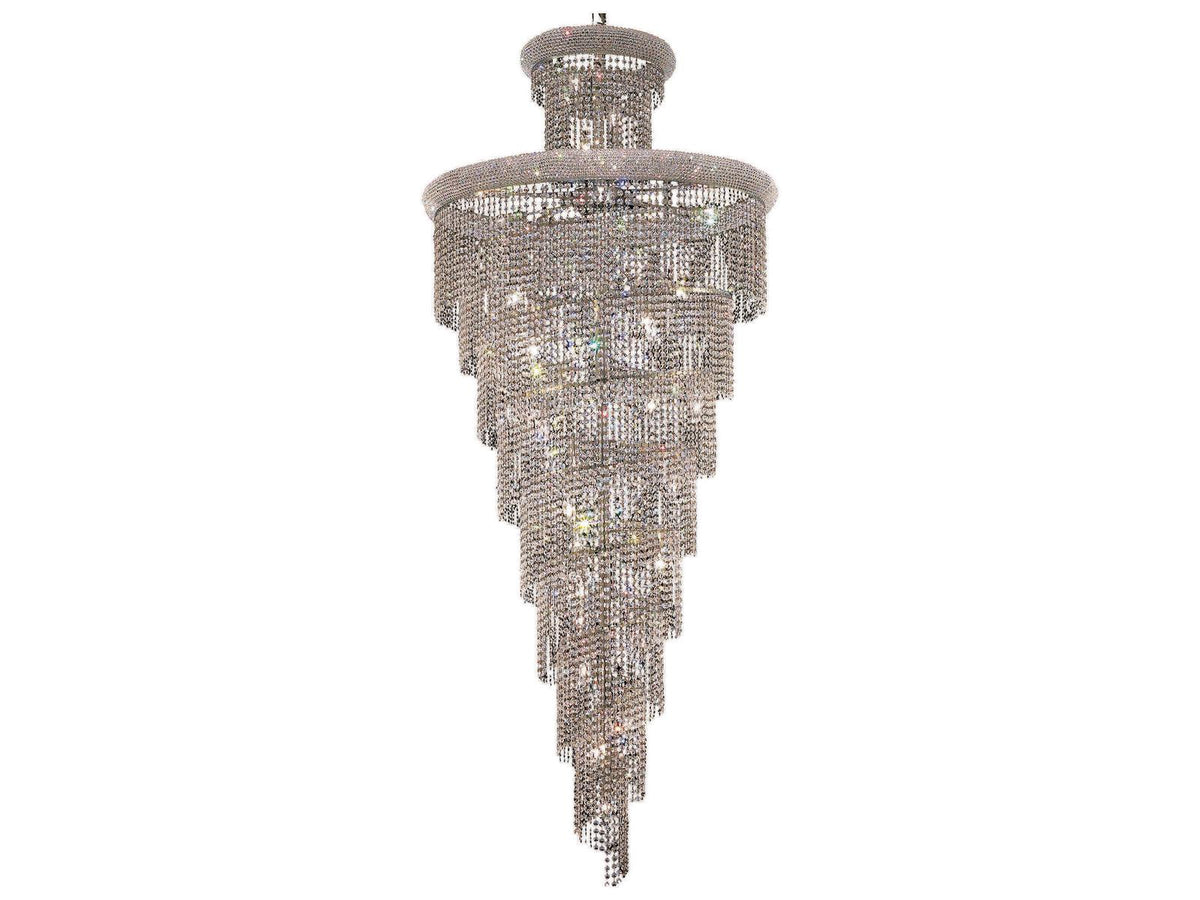 Elegant Lighting Spiral 32-Light Tiered Crystal Chandelier
