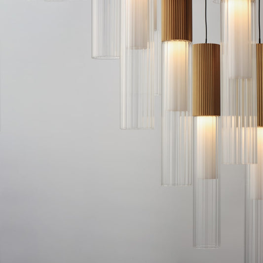 ET2 Reeds 12 Light 23" Wide LED Suspension Multi Light Pendant