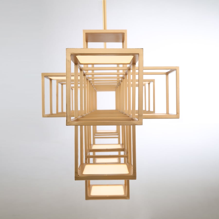 Eurofase Lighting Ferro 55" Wide LED Abstract Chandelier
