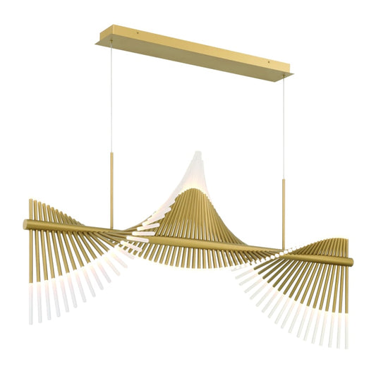 Eurofase Lighting Voltik 59" Wide LED Abstract Linear Chandelier