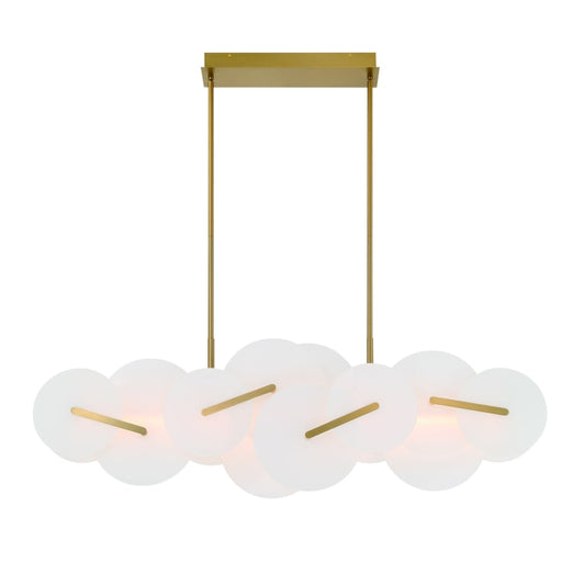 Eurofase Lighting Nuvola 56" Wide LED Abstract Linear Chandelier