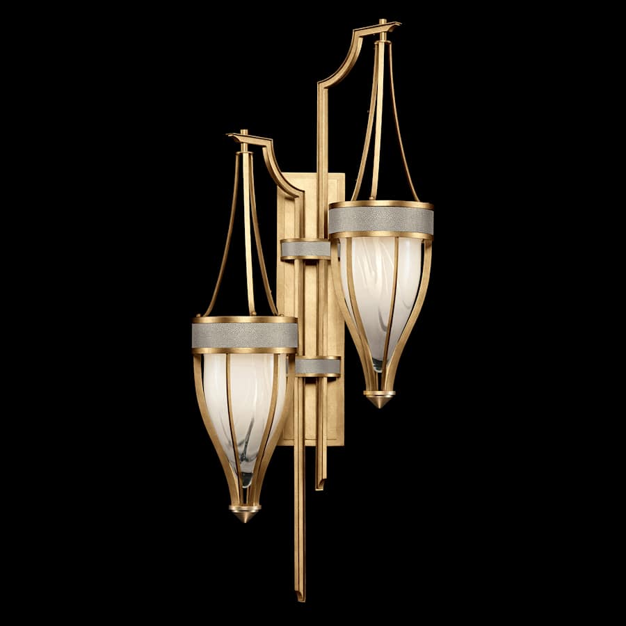 Fine Art Handcrafted Lighting Mirage 2 Light 42" Tall LED Wall Sconce