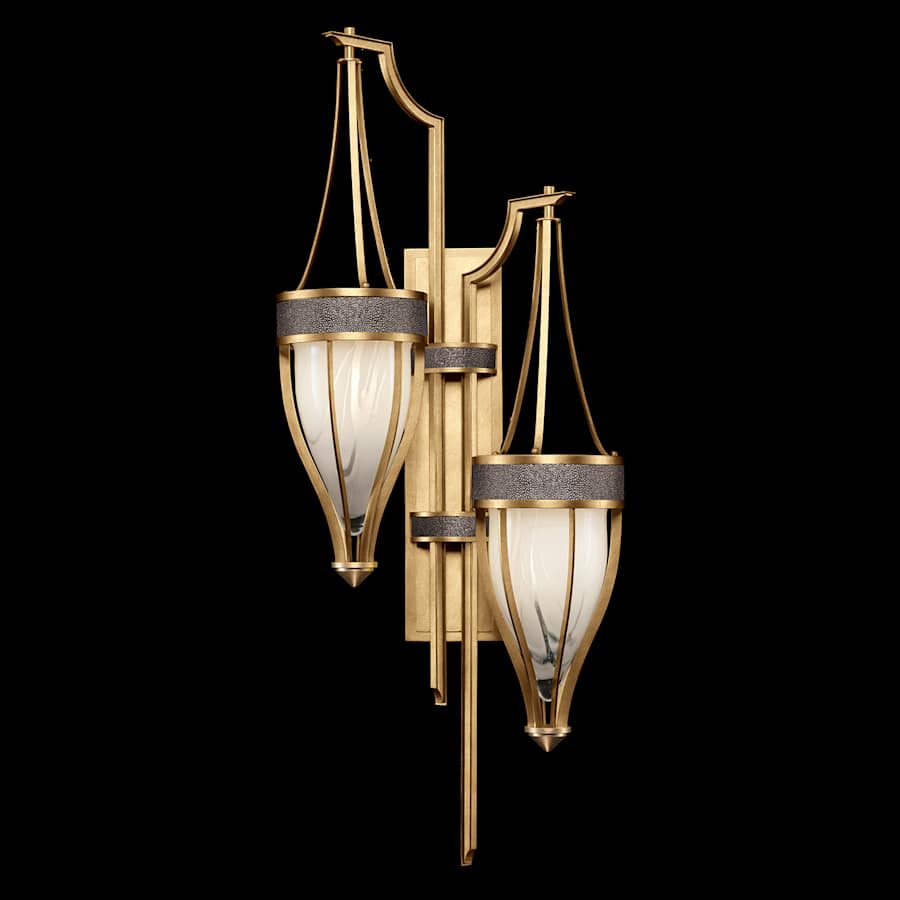 Fine Art Handcrafted Lighting Mirage 2 Light 42" Tall LED Wall Sconce