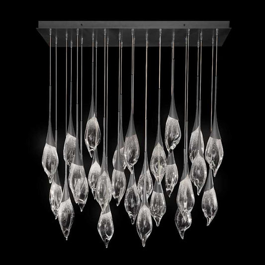 Fine Art Handcrafted Lighting Mayu 54" Wide LED 26 Light Linear Pendant
