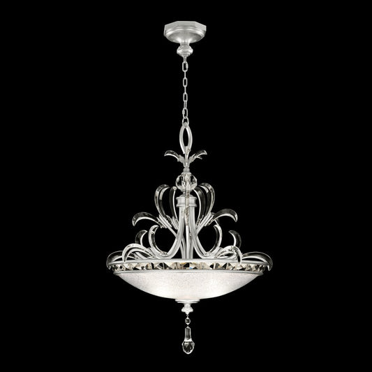Fine Art Handcrafted Lighting Beveled Arcs 3 Light 32" Wide Crystal Pendant