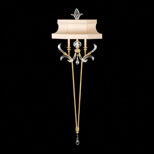 Fine Art Handcrafted Lighting Beveled Arcs 2 Light 66" Tall Wall Sconce