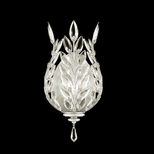 Fine Art Handcrafted Lighting Crystal Laurel 17" Tall Wall Sconce