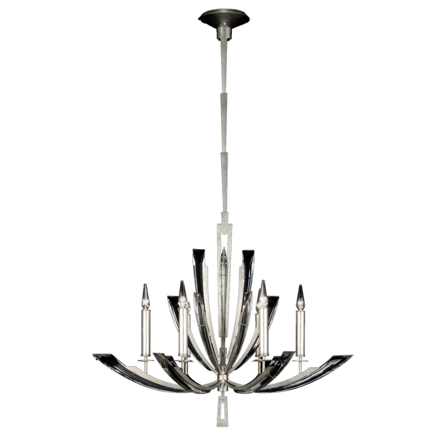 Fine Art Handcrafted Lighting Vol de Cristal Six-Light Single-Tier Chandelier with Tapered Beveled Crystals