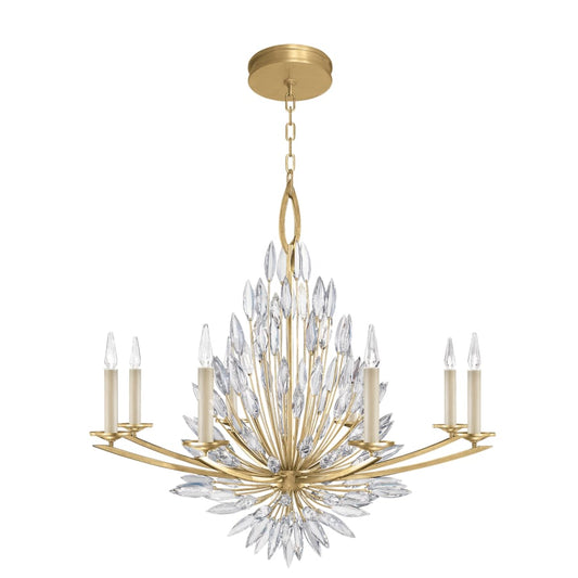 Fine Art Handcrafted Lighting Lily Buds 8 Light 41" Wide Crystal Chandelier