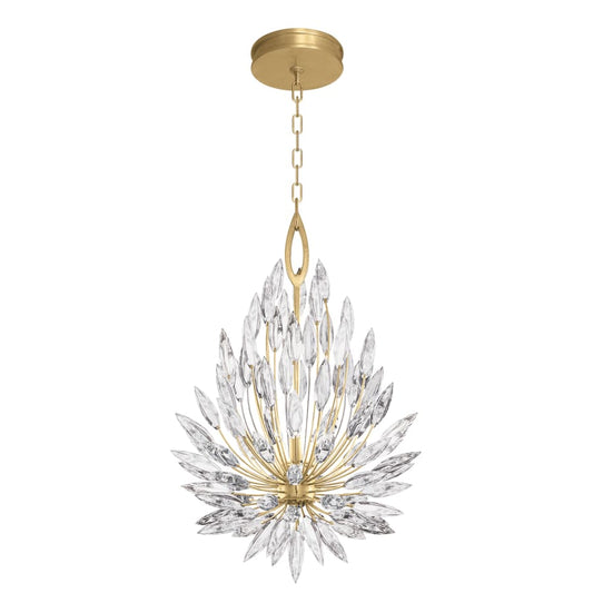 Fine Art Handcrafted Lighting Lily Buds 3 Light 19" Wide Crystal Pendant