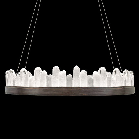 Fine Art Handcrafted Lighting Lior 7" High Integrated LED Crystal Chandelier