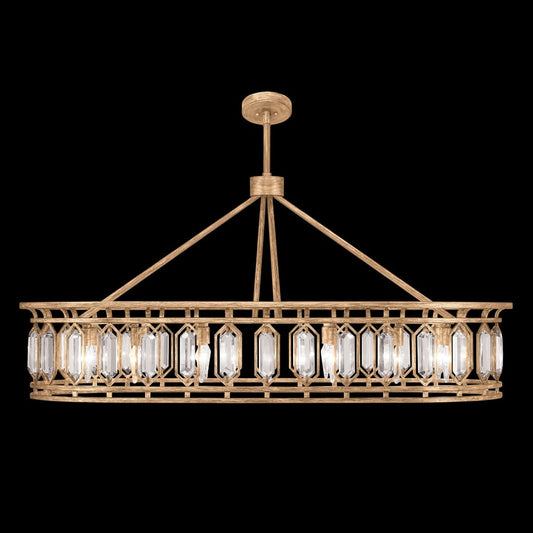 Fine Art Handcrafted Lighting Westminster 14 Light 52" Wide Crystal Linear Chandelier