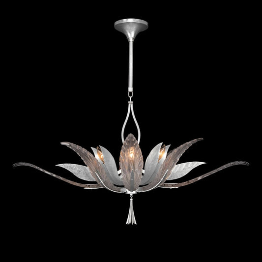 Fine Art Handcrafted Lighting Plume 8 Light 40" Wide Crystal Chandelier