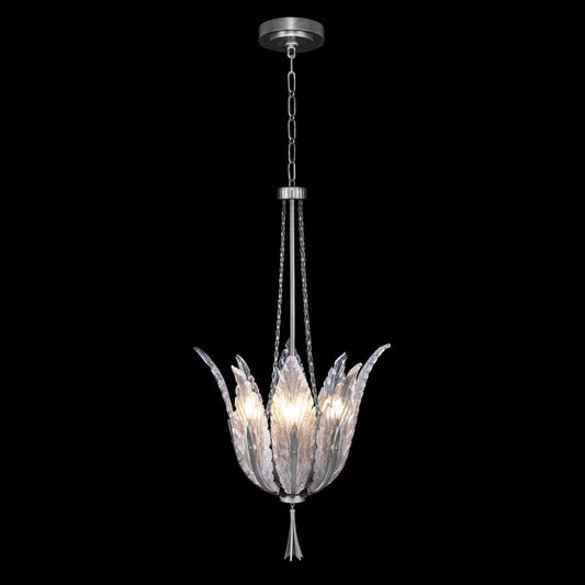 Fine Art Handcrafted Lighting Plume 4 Light 18" Wide Crystal Pendant