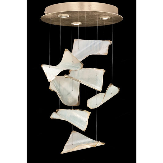 Fine Art Handcrafted Lighting Elevate 3 Light 23" Wide LED Abstract Multi Light Pendant